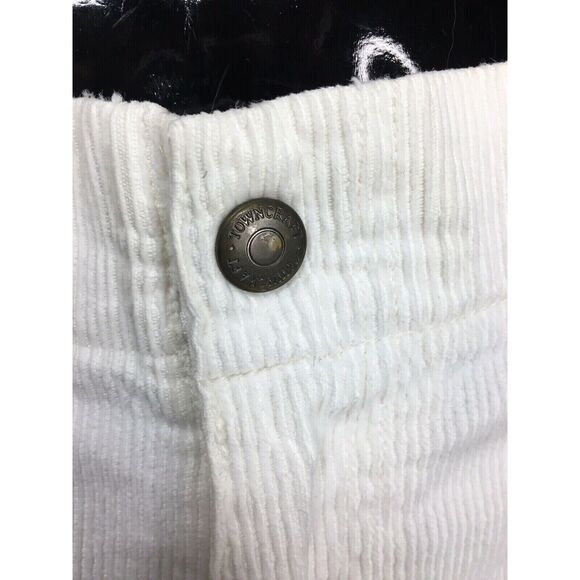 Vintage 80s Towncraft Corduroy Beach Surfer White Board Shorts Men's Size 42 - Picture 8 of 10